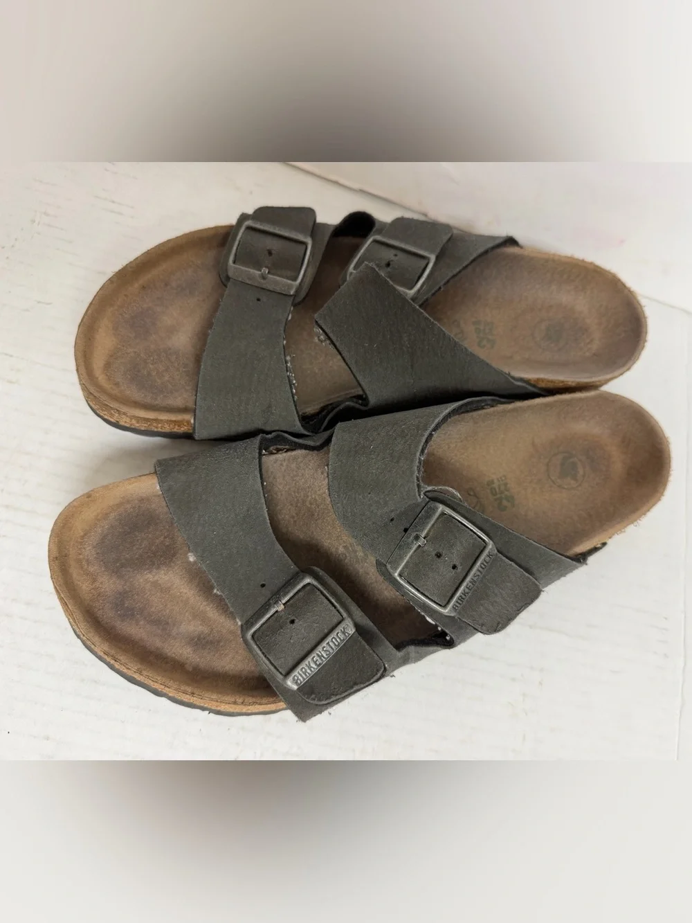 Birkenstock Arizona Sandals Gray Anthracite EU 42 US Men 9 W11 NICE